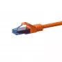 DSIT CAT6a U/UTP 100% Kupfer Ethernet-Patchkabel 0,15 m Orange