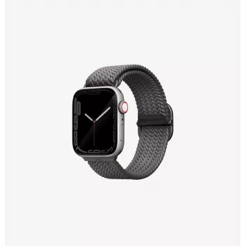 UNIQ Aspen Braided Loop Armband für Apple Watch 42/41/40mm Serie 1-11/SE/SE2/SE3 - Granitgrau