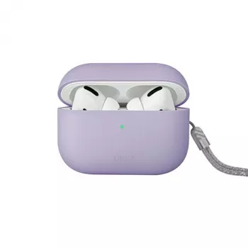 UNIQ Lino Silikonhülle für AirPods Pro 2. Generation - Flieder Lavendel