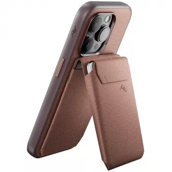 Peak Design Mobile Wallet SlimLink Magnetischer Kartenhalter mit Standfuß für MagSafe, Adobe Red
