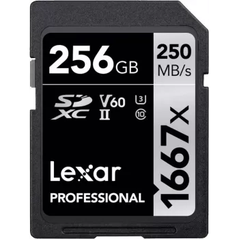 Lexar Professional 256GB SDXC UHS-II U3 V60 Speicherkarte 1667x