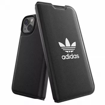 Adidas Originals Booklet Case BASIC für iPhone 14/15/13 6,1 inch Schwarz/Weiß