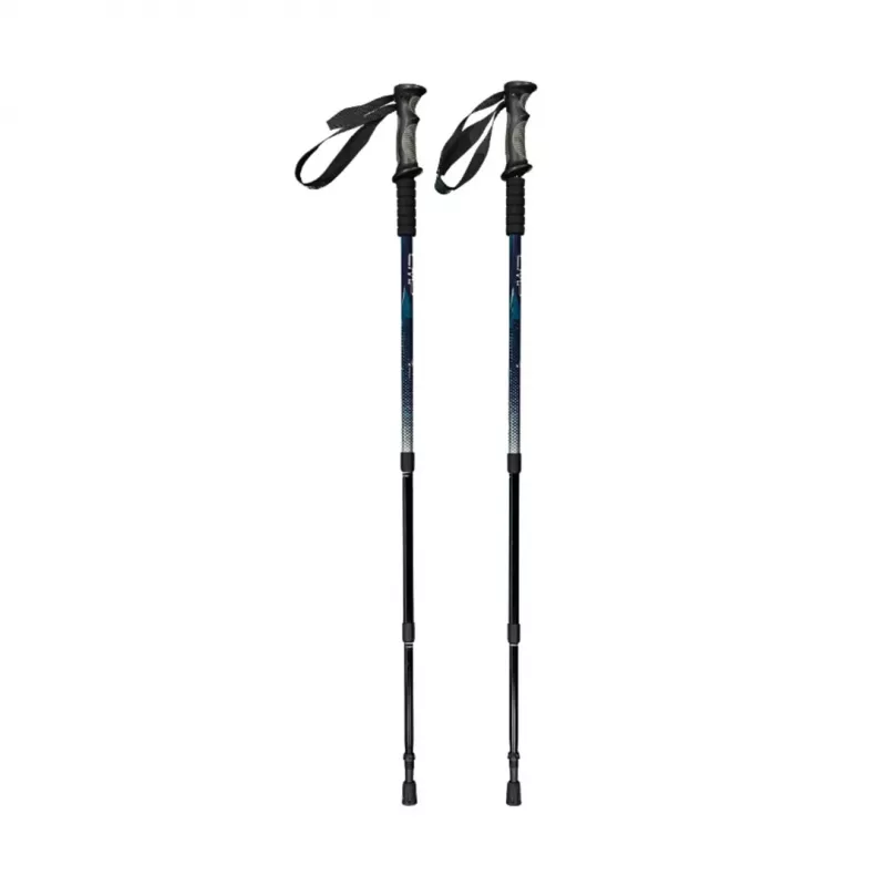 CMP Bern Trekkingstöcke 3-teilig Aluminium 7075 Schwarz/Blau 65-135 cm