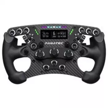 Fanatec ClubSport Formula V3 Lenkrad, 290mm, 2,7 inch OLED-Display, RGB RevLEDs, magnetische Schaltwippen, Carbon, Alcantara, Schwarz
