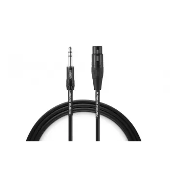 Warm Audio Premium Series XLR-Buchse auf 6,35-mm-TRS-Stecker Kabel 0,9 m Schwarz