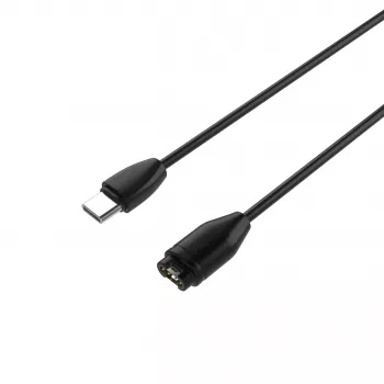 FIXED USB-C auf Garmin Ladekabel 2m Schwarz - Forerunner Fenix Venu Vivoactive Instinct