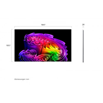 LG OLED83G67LW 83 Zoll OLED evo Gallery Edition 4K Smart TV mit α9 Gen5 AI-Prozessor, 120Hz, Dolby Vision IQ, Dolby Atmos, webOS 22, G-Sync/FreeSync, Wandhalterung inklusive