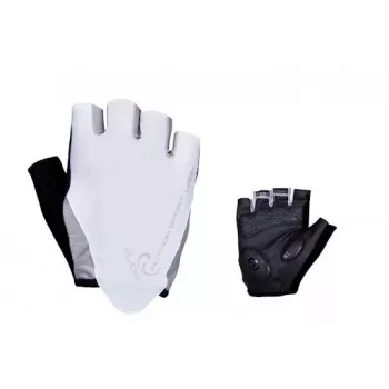 Author Lady Sport Gel Damen-Fahrradhandschuhe, kurze Finger, Gel-Polsterung, Schwarz/Weiß, Größe M