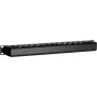 DSIT DS-1902 19 inch Kabelmanagement-Blende mit Schiebedeckel, 1U, Schwarz