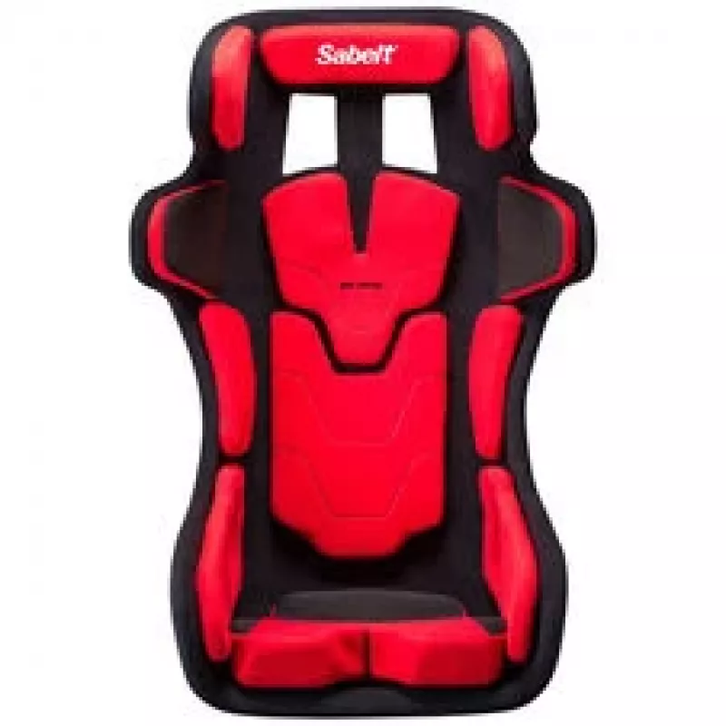 Sabelt GT PAD XL Rennsitz, Fiberglas-Schale, FIA-zugelassen, modular - Schwarz/Rot