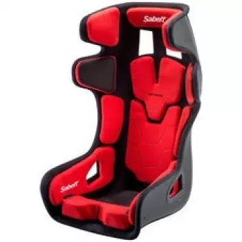Sabelt GT PAD XL Rennsitz, Fiberglas-Schale, FIA-zugelassen, modular - Schwarz/Rot