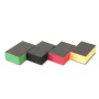 RUBI Polierblock Körnung 60 grob Siliziumkarbid Handschleifblock für Fliesen, Stein und Glas, 90 x 55 x 25 mm, Schwarz