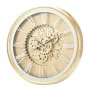 NO NAME Wanduhr D50,7cm 837362990 – Runde analoge Quarzuhr, schwarz, Industriestil, batteriebetrieben