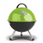 FIELDMANN FZG 1000G Holzkohlegrill, 44 cm verchromter Grillrost, emaillierter Stahlkörper, Dreibeinständer, herausnehmbarer Aschefänger, Schwarz