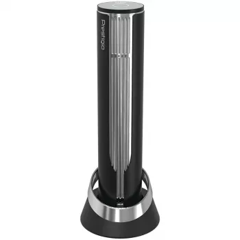 Prestigio Maggiore automatischer Weinöffner, schwarz/silber (PWO104SL)
