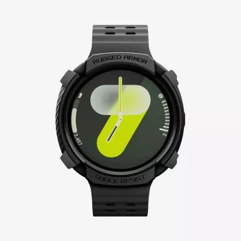 Spigen Rugged Armor Case für Samsung Galaxy Watch 8 / 9 (44 mm), Matte Black ACS10006