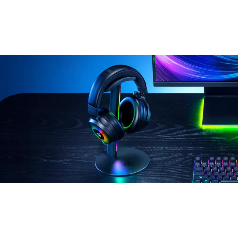 RAZER Base Station V3 Chroma RGB-Headset-Ständer mit 2-Port-USB-3.1-Hub - Schwarz