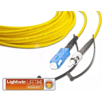 Lightwin LSP-09 SC-ST 3.0 Singlemode-Simplex-Glasfaser-Patchkabel, 1 m, LSZH, Gelb