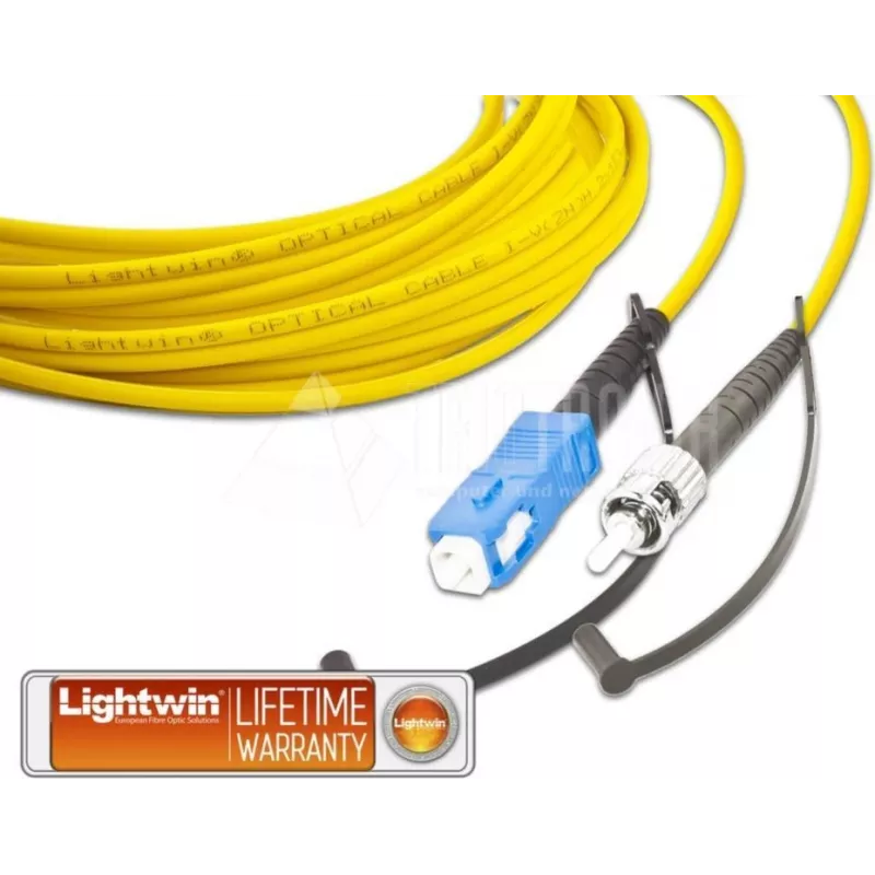 Lightwin LSP-09 SC-ST 3.0 Singlemode-Simplex-Glasfaser-Patchkabel, 1 m, LSZH, Gelb