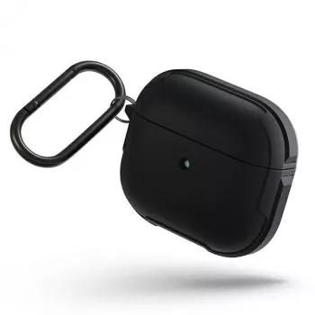 UNIQ Valencia Antimicrobial Hülle für Apple AirPods 3. Generation - Mitternachtsschwarz
