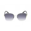 GUESS Damen GF00052-5932B Katzenaugen-Sonnenbrille, Havanna-Rahmen, braune Verlaufsgläser, 59 mm