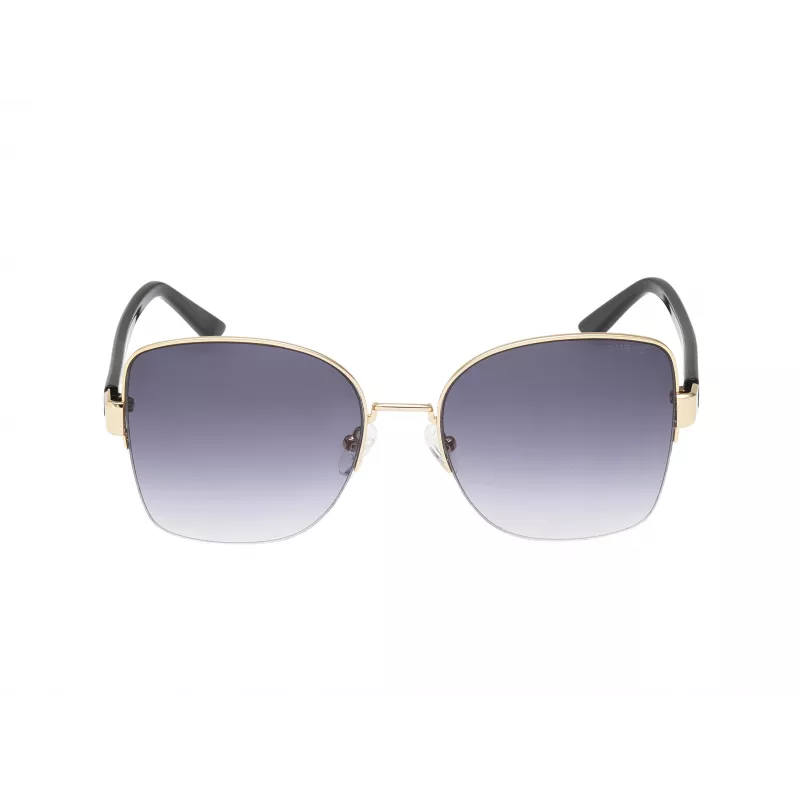 GUESS Damen GF00052-5932B Katzenaugen-Sonnenbrille, Havanna-Rahmen, braune Verlaufsgläser, 59 mm