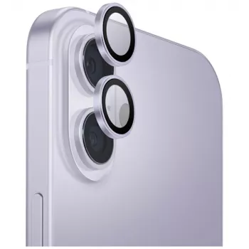 UNIQ Optix Aluminium-Kameraobjektivschutz für iPhone 17 mit Applikator Lavendel