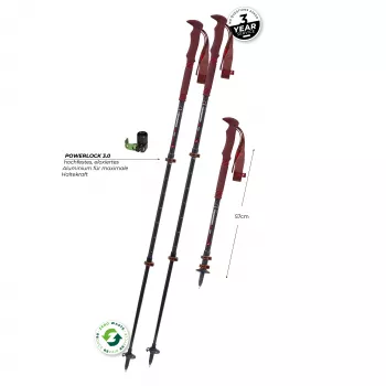 Komperdell Carbon Pro Zero Compact Trekkingstöcke - Malbec