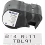 BRADY M5C-1500-422 Endlos-Etikettkartusche für BMP51/BMP53/M511 - Selbstlaminierendes Vinyl, 25,4 mm x 6,4 m, Weiß/Transluzent
