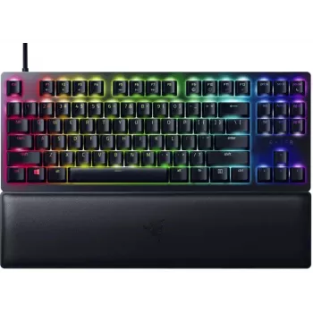 Razer Huntsman V2 Tenkeyless kabelgebundene optische Gaming-Tastatur, Linear Red Switches, nordisches Layout, RGB (RZ03-03940700-R3N1)