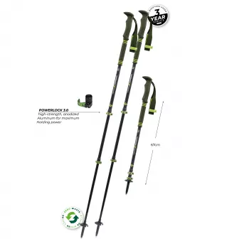 Komperdell Carbon Pro Zero Trekkingstöcke, Grün