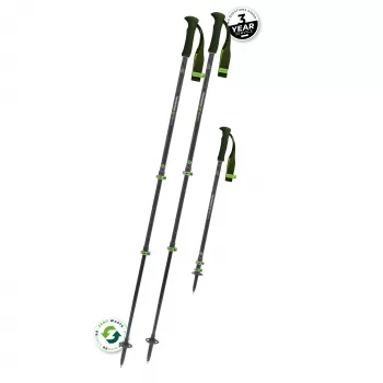 Komperdell Carbon EVO Zero Carbon Poles, Grün