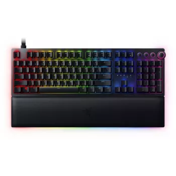Razer Huntsman V2 kabelgebundene Gaming-Tastatur, Analog Optical Switches, US-Layout, RGB, schwarz (RZ03-03610100-R3M1)