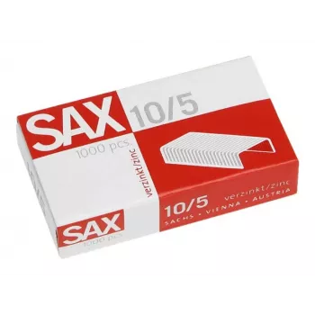 Sax Heftklammern 1-105-00 Nr. 10 5 mm verzinkt, 1000 Stück