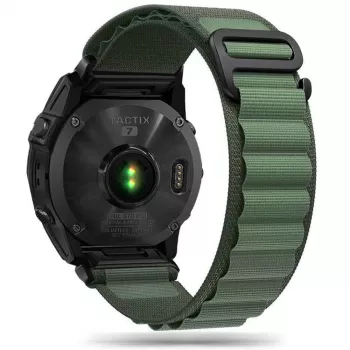TECH-PROTECT NYLON PRO Armband für Garmin Fenix 5 / 6 / 6 Pro / 7, 22 mm QuickFit, Militärgrün