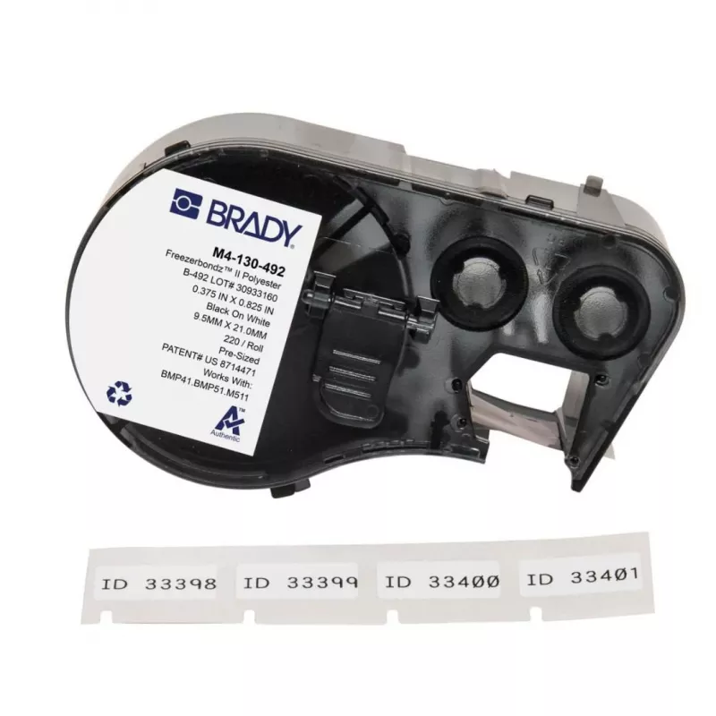 BRADY M4-130-492 R6600 Harz Thermotransferband für BMP41/BMP51/BMP53/M511, Schwarz, 45,72 mm x 22,86 m