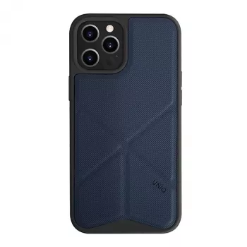 UNIQ Transforma Folio-Hülle für iPhone 12 Pro Max - Elektrisch Blau