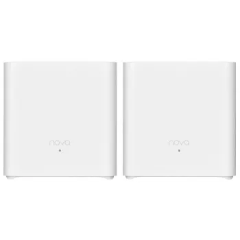 Tenda MX3 (2er-Pack) AX1500 Whole-Home-Mesh-WLAN-6-System, Dualband, 2 Gigabit-Ports pro Einheit, Weiß
