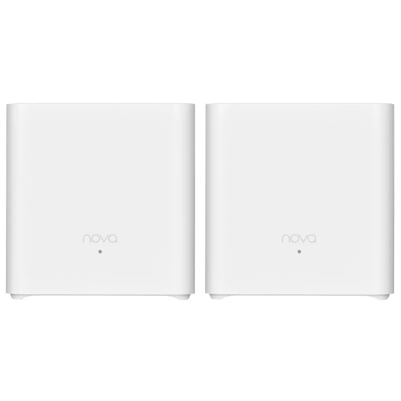 Tenda MX3 (2er-Pack) AX1500 Whole-Home-Mesh-WLAN-6-System, Dualband, 2 Gigabit-Ports pro Einheit, Weiß