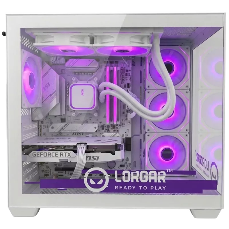 LORGAR ADVANCED A201 Gaming-PC - AMD Ryzen 5 7500F, GeForce RTX 5060 Ti 16GB, 32GB DDR5, 1TB NVMe SSD, 750W Netzteil, Weiß