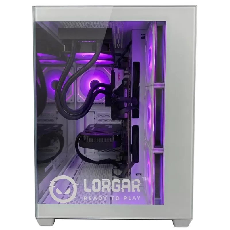 LORGAR ADVANCED A201 Gaming-PC - AMD Ryzen 5 7500F, GeForce RTX 5060 Ti 16GB, 32GB DDR5, 1TB NVMe SSD, 750W Netzteil, Weiß