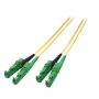 EFB R&M Duplex Patchkabel E2000/APC auf E2000/APC OS2 Singlemode 3m LSZH 3mm Gelb G657A1 Güteklasse C
