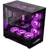 LORGAR PRO P401 Gaming-Desktop-PC - AMD Ryzen 7 7800X3D, NVIDIA GeForce RTX 5070 Ti 16GB, 32GB DDR5 6400MHz, 2TB NVMe SSD, 850W Netzteil, 360mm AIO, Schwarz, 3 Jahre Garantie
