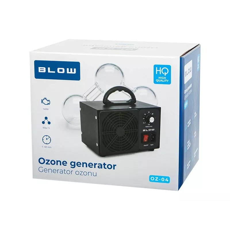 BLO OZ-04 Ozongenerator 60.000 mg/h 140W Edelstahl Luftreiniger