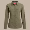Craghoppers Damen NosiLife Adventure Langarmhemd III - Wild Olive - XL