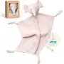 Momcozy Baumwoll-Stofftier Elefant für Babys, Rosa