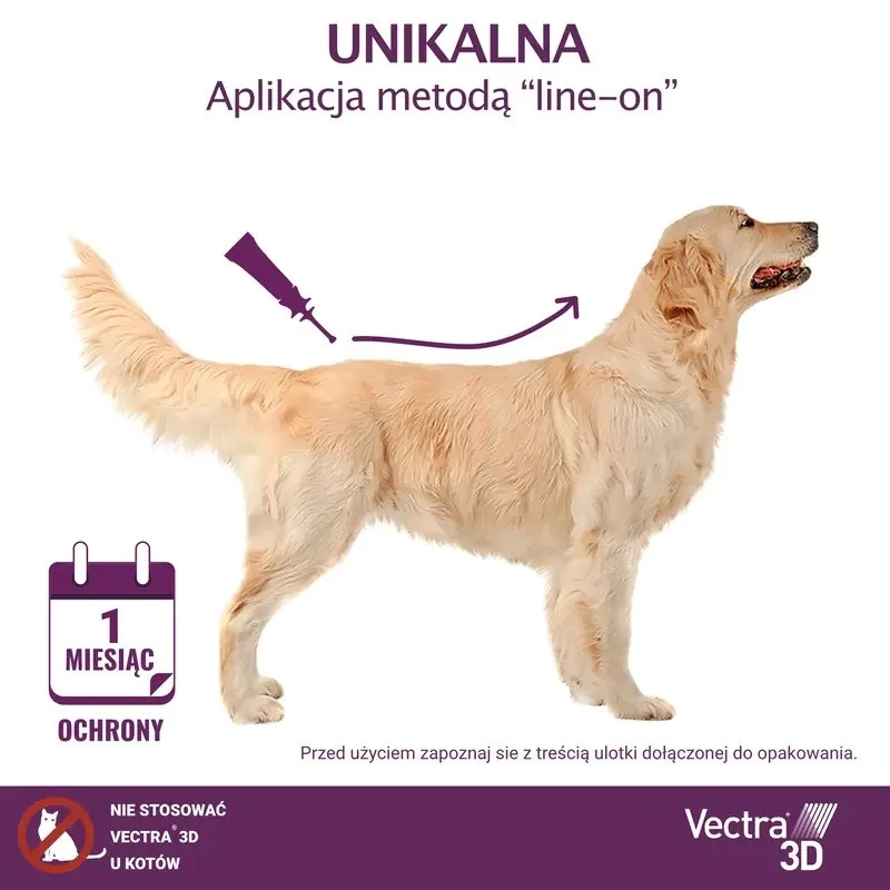 Ceva Vectra 3D Spot-On-Lösung für Hunde 1,5-4 kg – 3 Pipetten (Gelb)