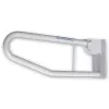 MOBILEX PLU058 Schwenkbarer Bad-Handlauf - Metall, Weiß, 600 mm Ausladung, 150 kg Belastung