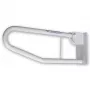 MOBILEX PLU058 Schwenkbarer Bad-Handlauf - Metall, Weiß, 600 mm Ausladung, 150 kg Belastung