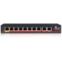 GETFORT GF-110D-8P-120 10-Port PoE+ Switch mit 8 PoE-Ports und 2 Uplink-Ports, 120W Budget, Unmanaged, Desktop/Wandmontage
